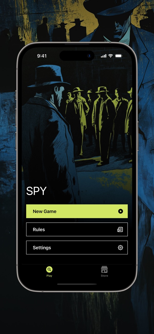 Setup screen